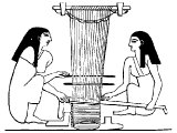 Egyptian women weaving